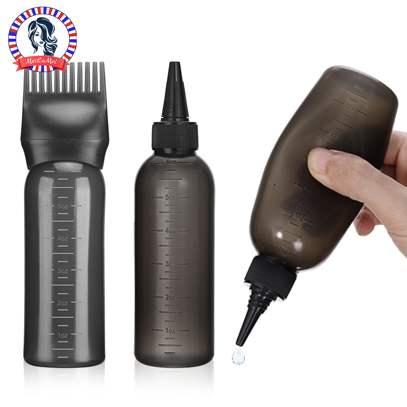 Hair Care Products - 2 ชิ้นพลาสติกรีฟิลขวดบีบและรากหวี Applicator ขวดชุด Precision Hair