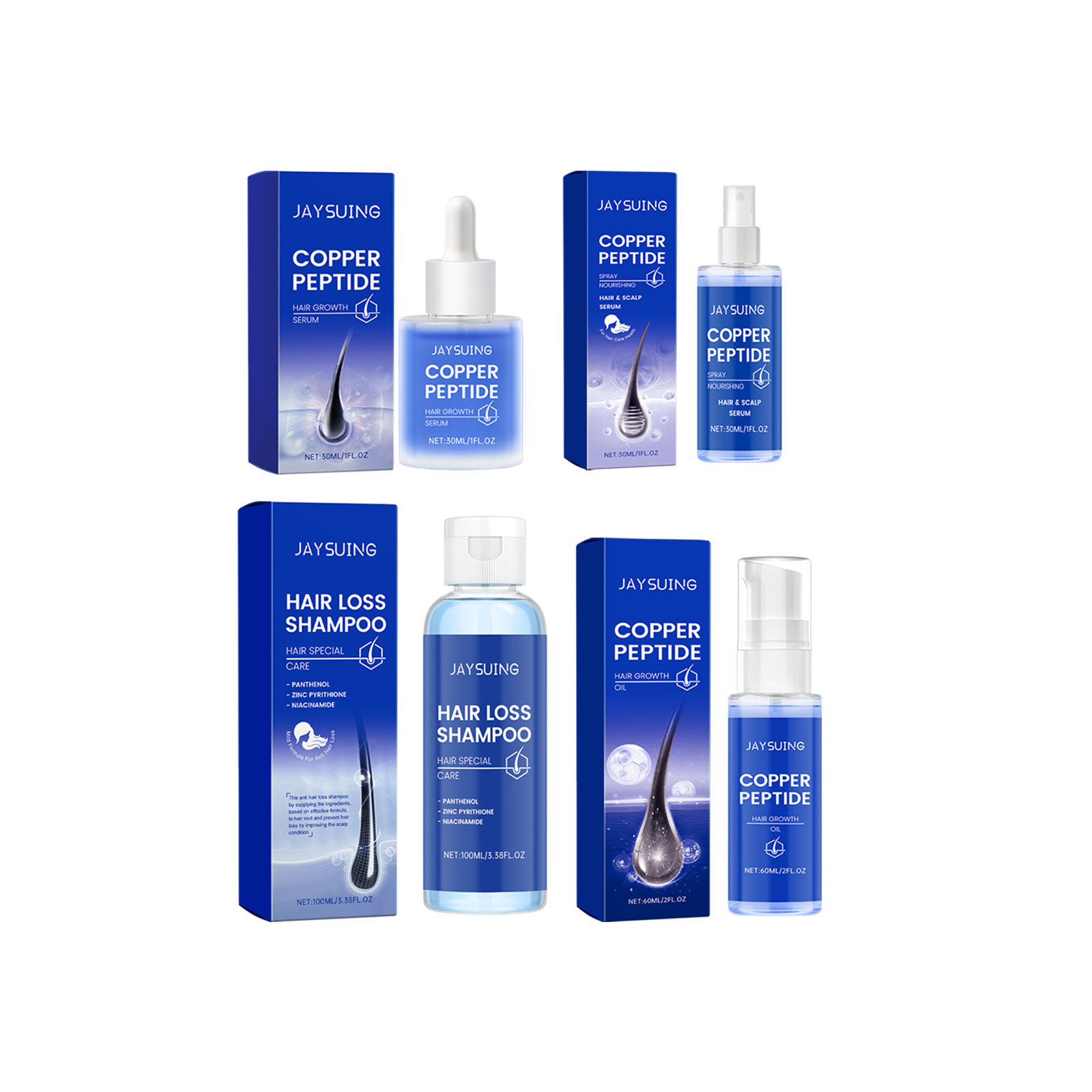Copper Peptide แชมพู Hair Grow - Hair Care Oil Serum บทวิจารณ์และราคา