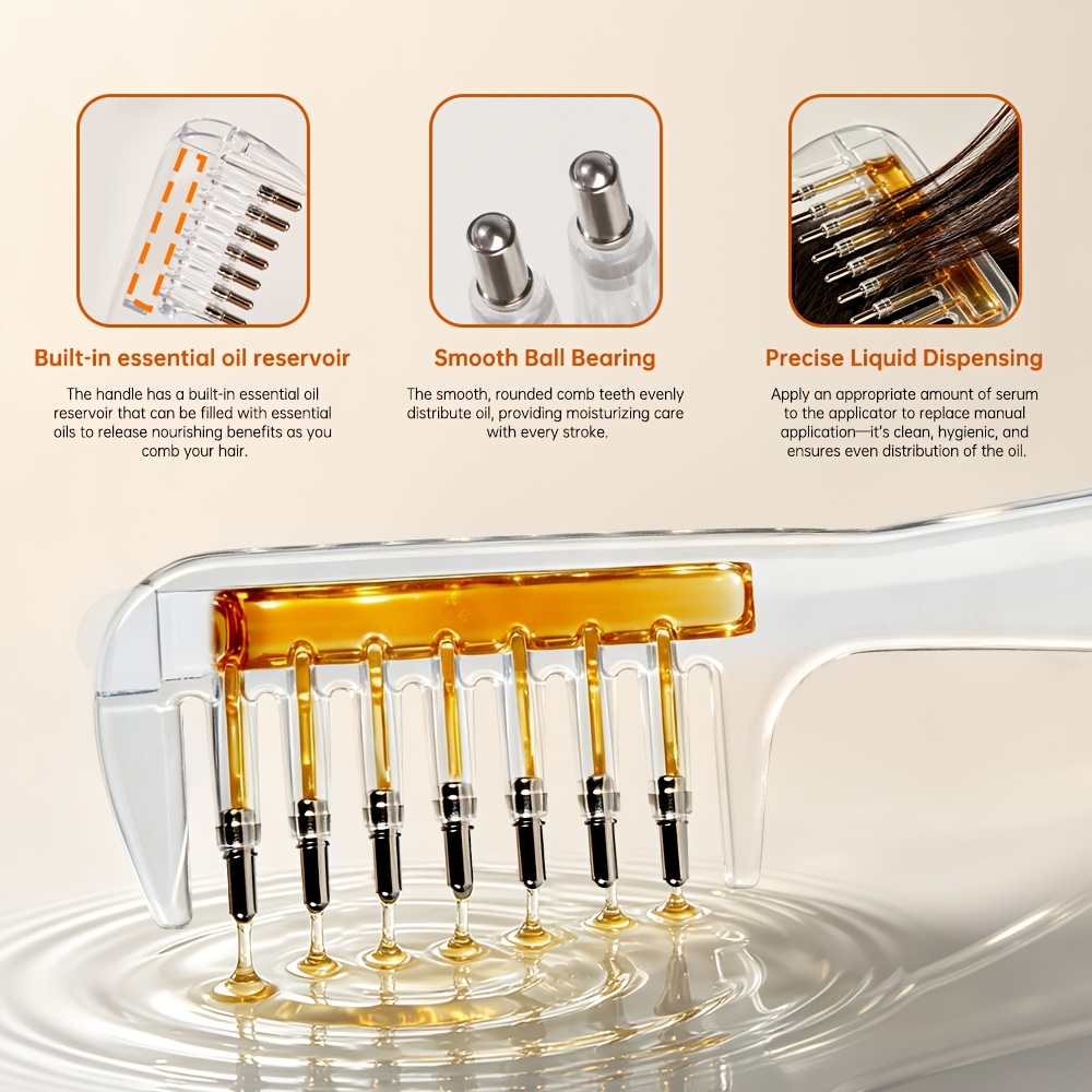 หวีใสแบบพกพาสำหรับทาเซรั่มบำรุ - Hair Care Oil Serum บทวิจารณ์และราคา