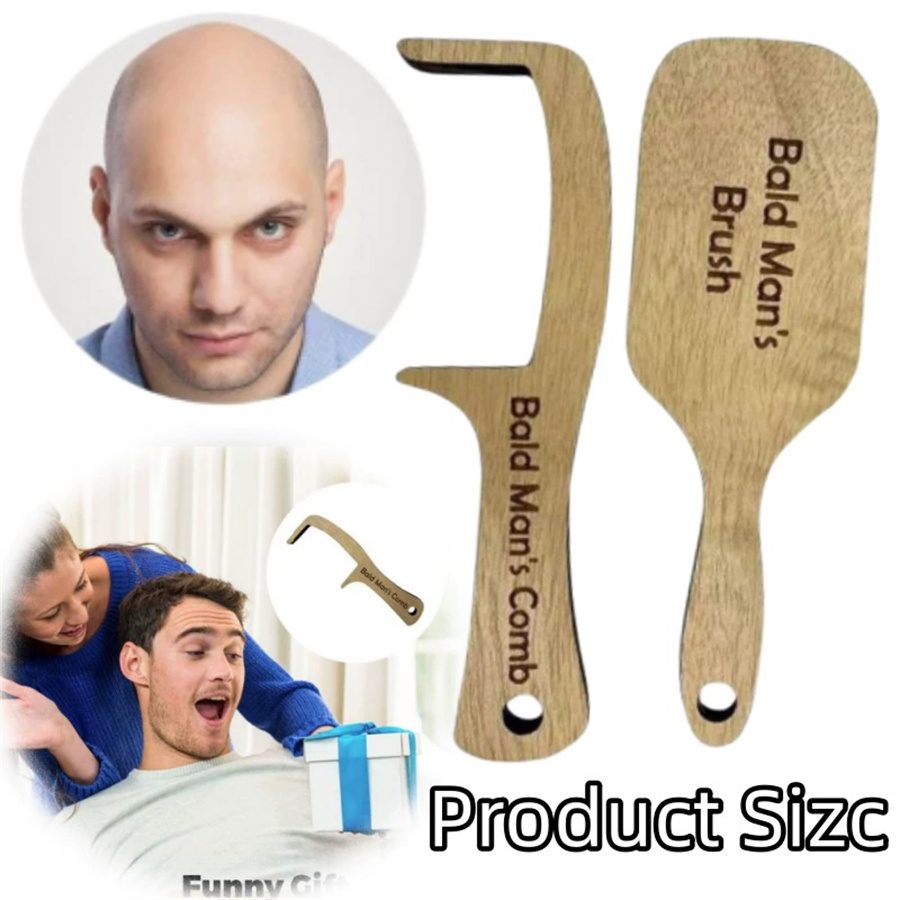 หวีไม้สำหรับผู้ชายหัวโล้น ของข - Hair Care Products บทวิจารณ์และราคา