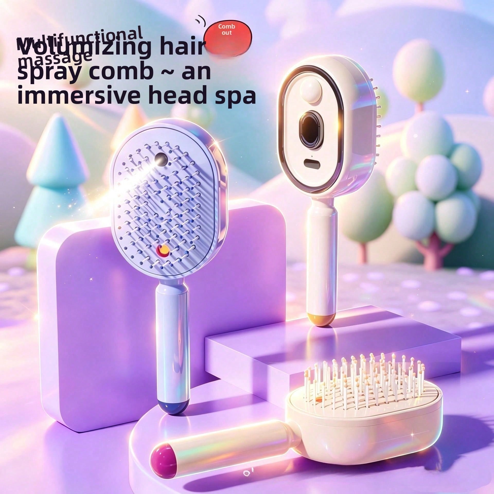 หวีนวดไฟฟ้าพร้อมระบบพ่นน้ำมันห - Hair Care Is Self Care บทวิจารณ์และราคา